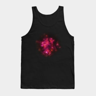 Red and pink nebula with young stars Tank Top